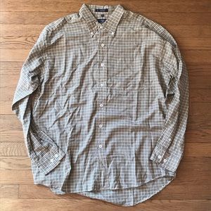 International Waters Plaid Button Down Long Sleeve Shirt XL